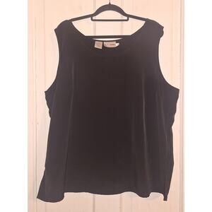 Vintage K.C. Studio Women’s Size 24W Black Dress Tank Top Chic Careerwear Office